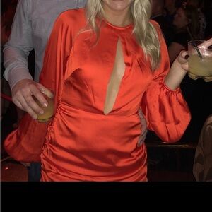 Lovers and Friends Red silk dress